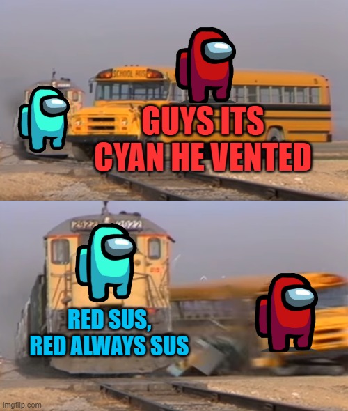 A train hitting a school bus Imgflip