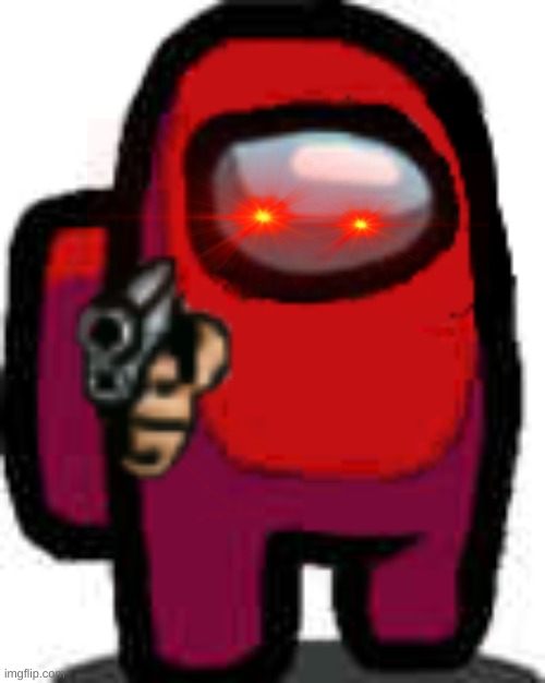 Among Us Character With Gun