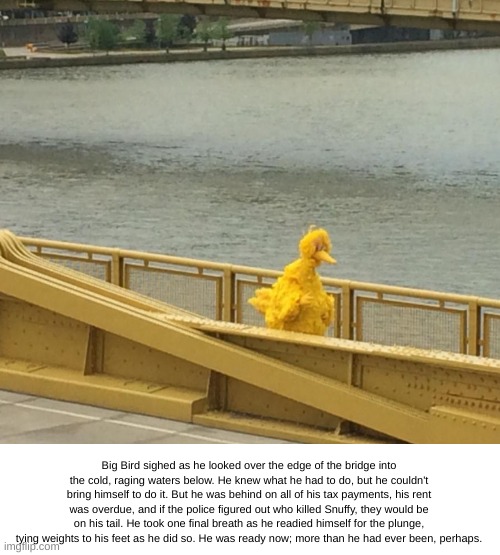 Big Bird's Final Thoughts Imgflip