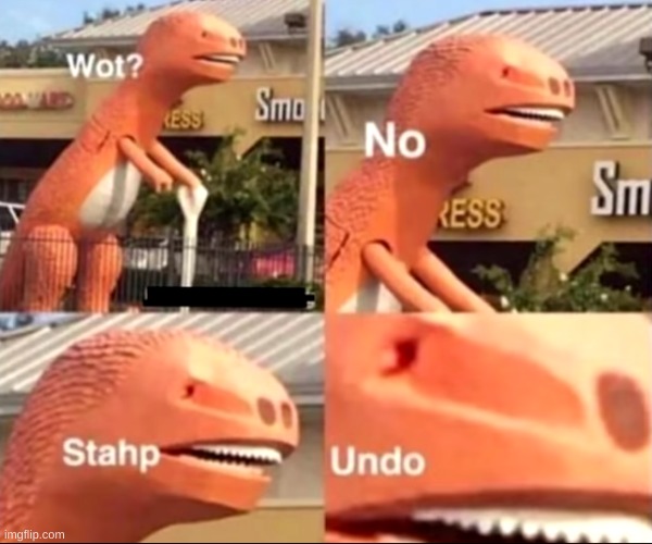 Image tagged in wot no stahp undo Imgflip