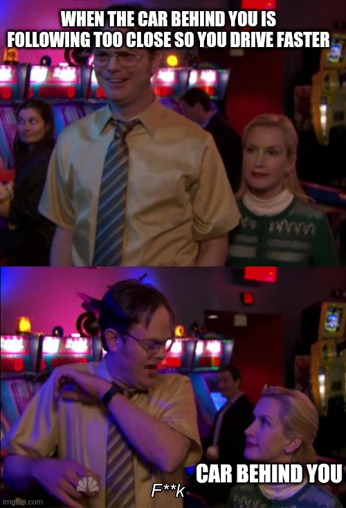 Angela scared Dwight Imgflip