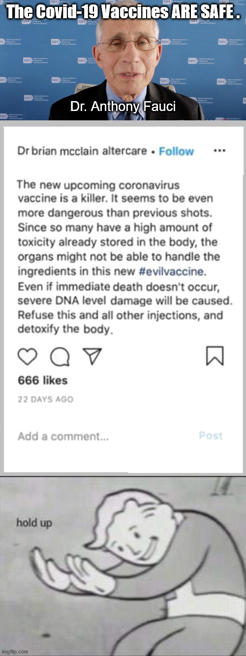 Covid Vaccine Side Effects Meme Gif . Covid-19 Vaccine - Fauci versus some Quack - Imgflip