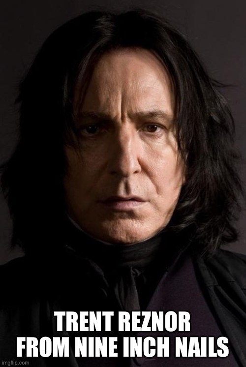 trent reznor aka professor snape lead singer for nine inch nails Imgflip