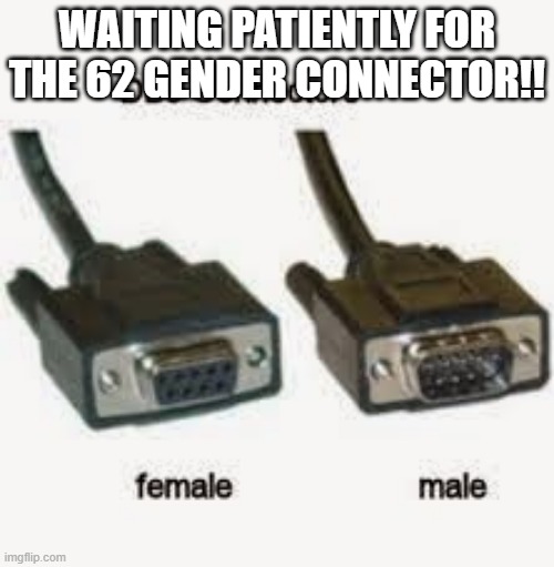 62 gender connector Imgflip