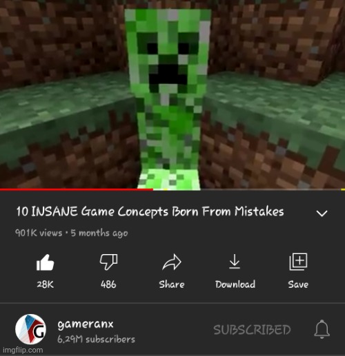 did you knew that creeper was a mistake Imgflip