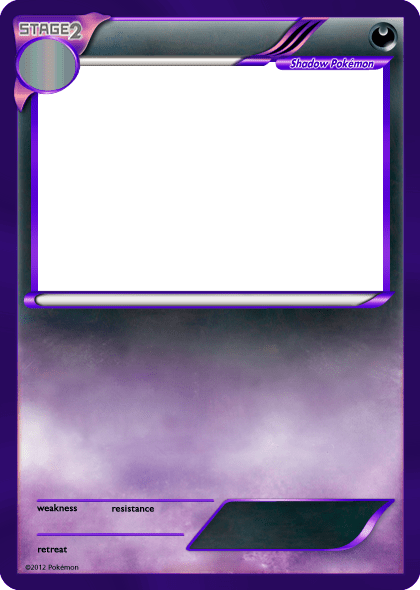 blank pokemon card Blank Template - Imgflip