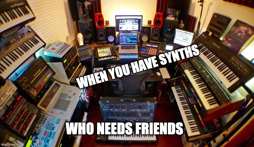 Who Needs Friends when Synths are there Imgflip