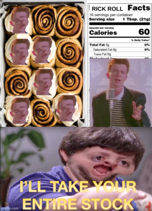 Image tagged in rick roll Imgflip