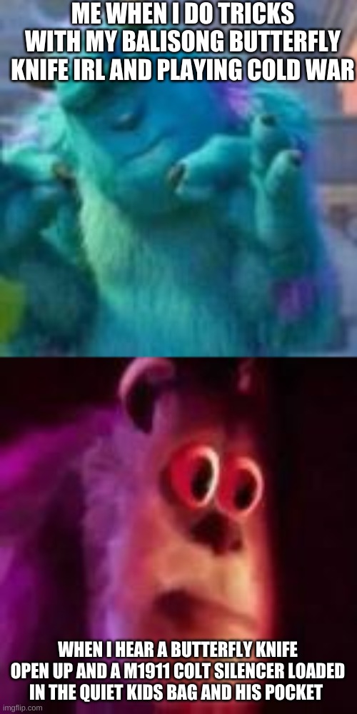I do have an actual butterfly knife Imgflip