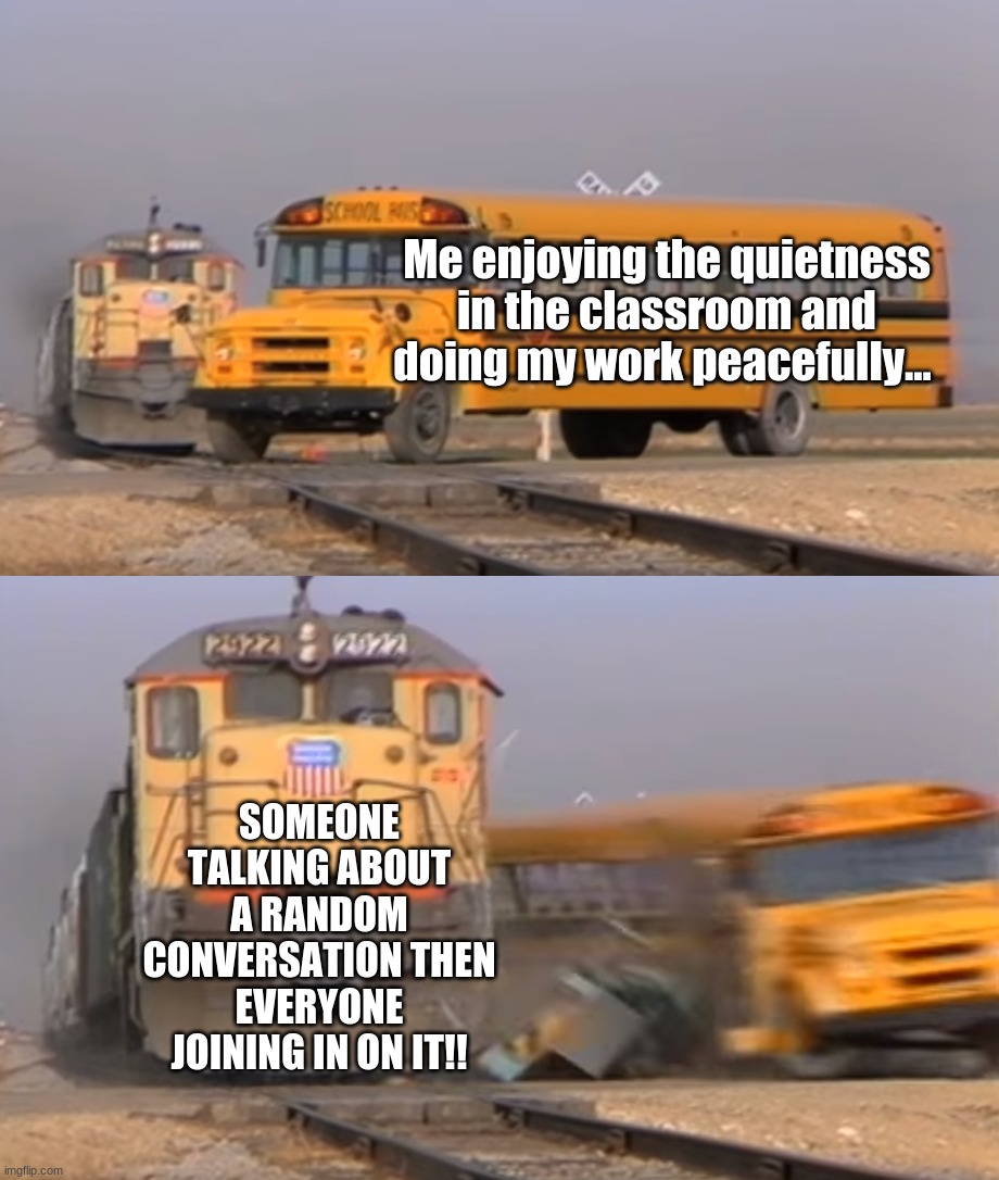a train hitting a school bus Memes & GIFs Imgflip