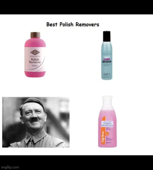 Image tagged in polish remover Imgflip