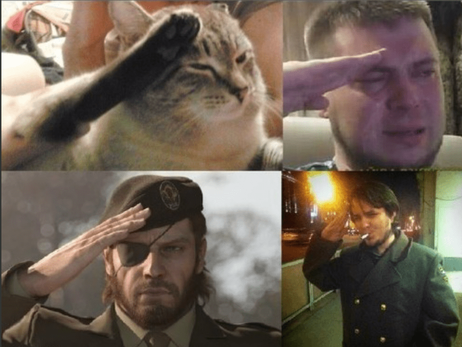 Soldier Salute Blank Template Imgflip