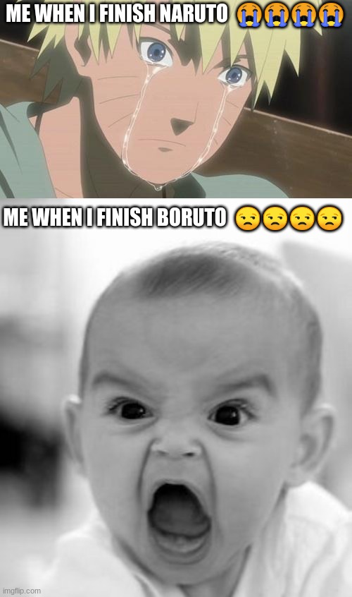 Image tagged in finishing anime,memes,angry baby Imgflip