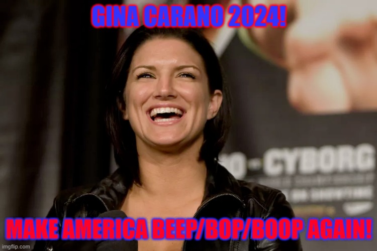 Image tagged in gina carano laughing Imgflip