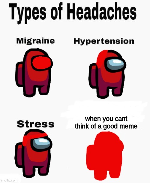 Among us types of headaches Memes Imgflip