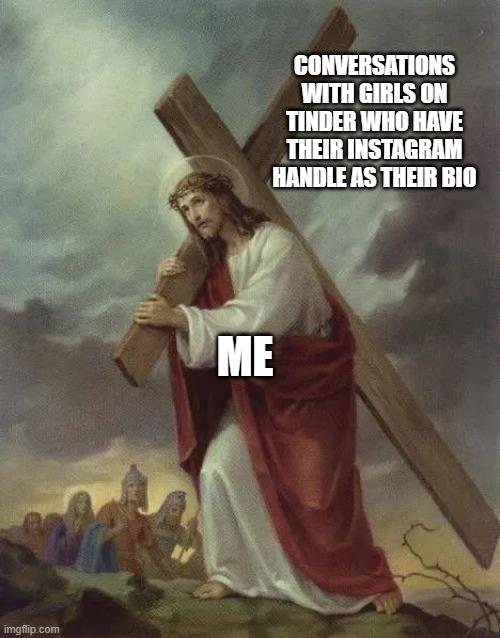 Jesus carrying the cross Imgflip