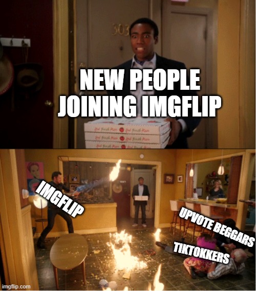 Community Fire Pizza Meme Memes Imgflip