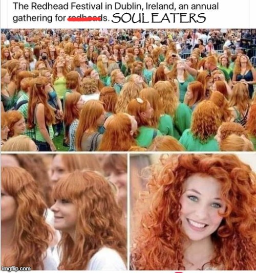 Image tagged in redhead,funny Imgflip