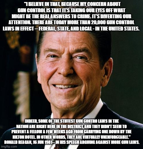 Ronald Reagan Gun Control Imgflip
