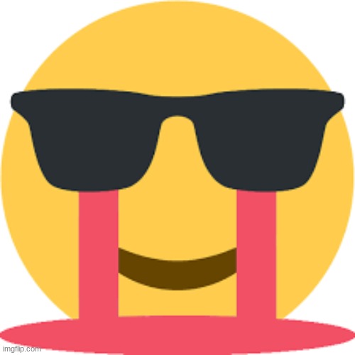 Image tagged in cool bleeding emoji Imgflip