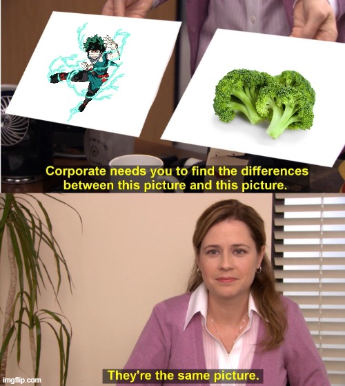 Deku is broccoli?? Imgflip