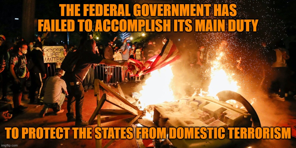 It is the job of the federal government to protect the states from