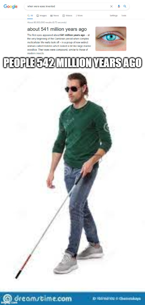 when were eyes invented??? Imgflip