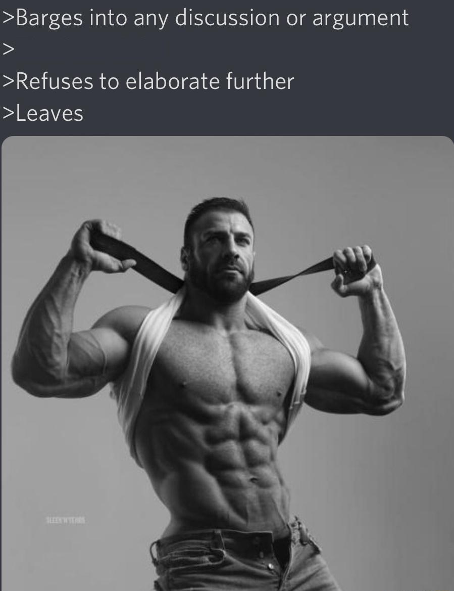 Chad Barges into discussion Blank Template Imgflip