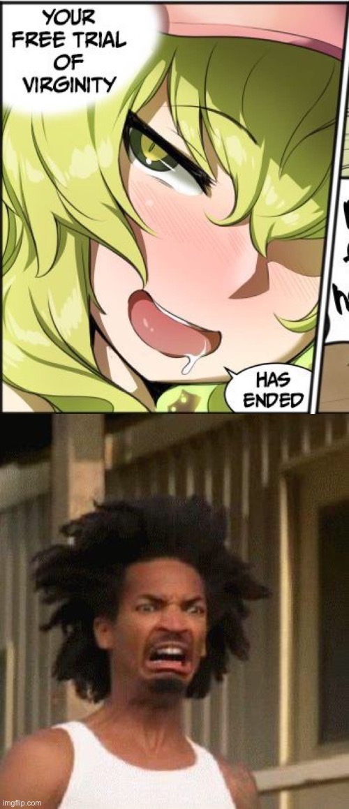 Image tagged in your free trial of virginity has ended,disgusted face Imgflip