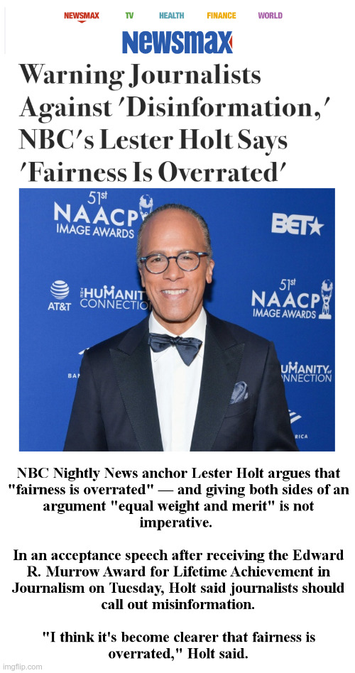 Lester Holt Gets Edward R. Murrow Award Imgflip
