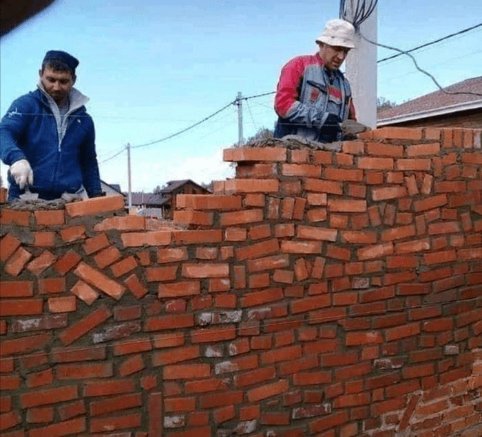 weird brick wall Blank Template Imgflip