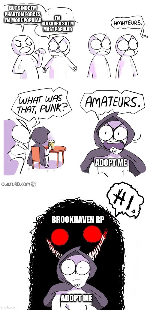 Roblox Bloxburg VS Phantom Forces VS Adopt Me! VS