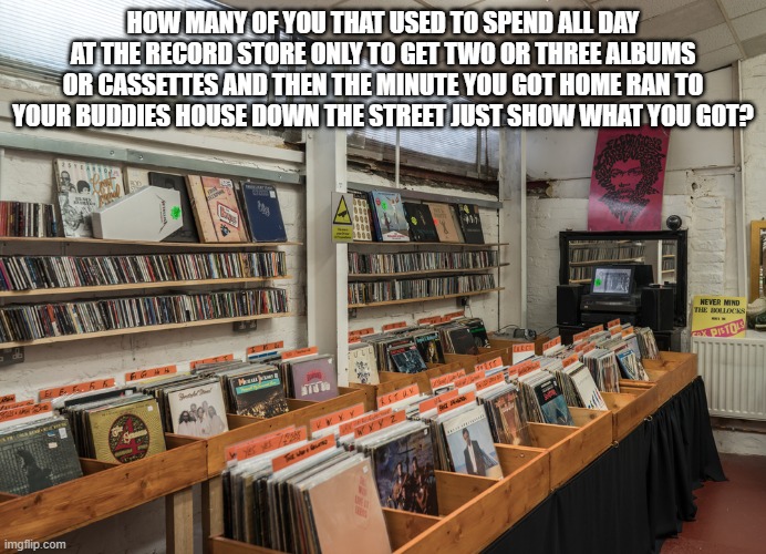 vintage record store Imgflip
