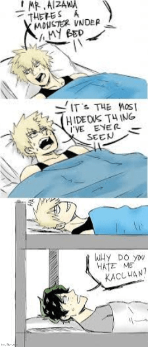 THERES A MONSTER UNDER MY BED! Blank Template Imgflip