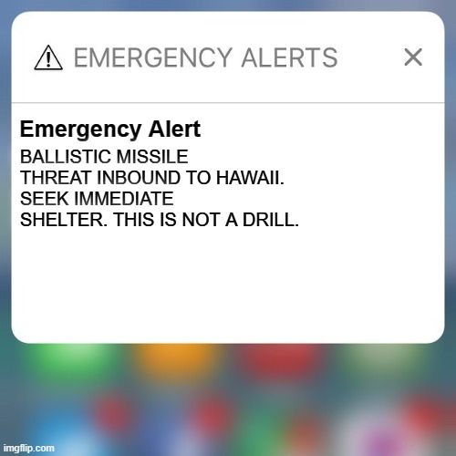 Emergency Alert Imgflip