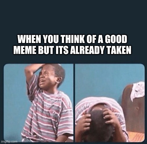 black kid crying with knife Memes Imgflip