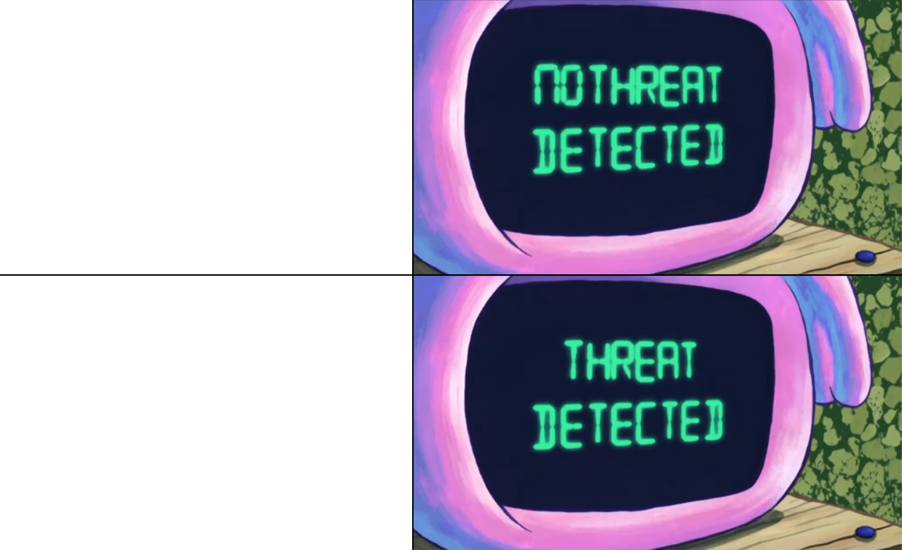 No threat detected, threat detected Blank Template Imgflip