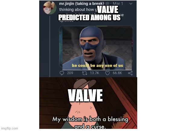 I only realised this after i watched "Meet the Spy" and played among us