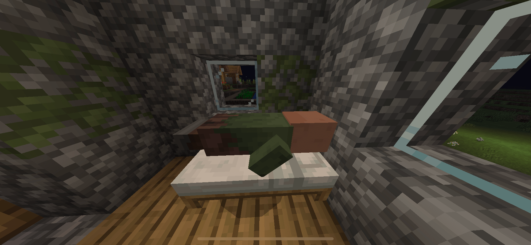 Villager sleeping Blank Template Imgflip