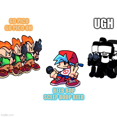 who will win? Tankman army or Pico army? Imgflip