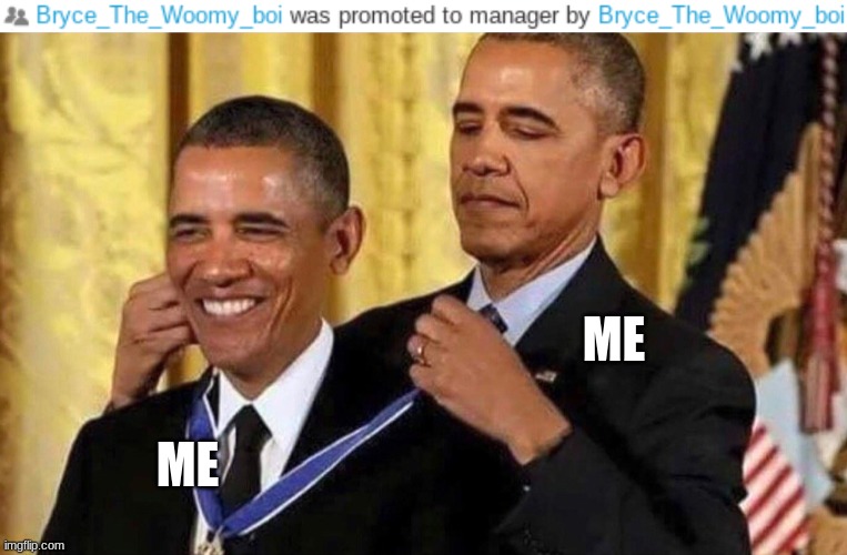 Image tagged in obama medal Imgflip
