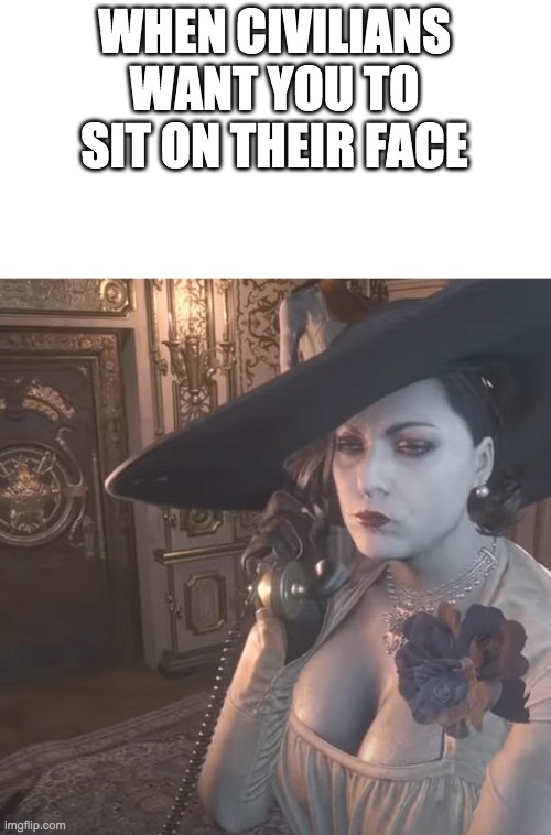 Lady Dimitrescu on the Phone Imgflip