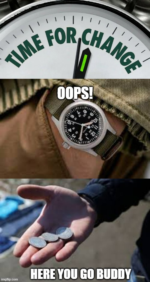 TIME FOR CHANGE Imgflip