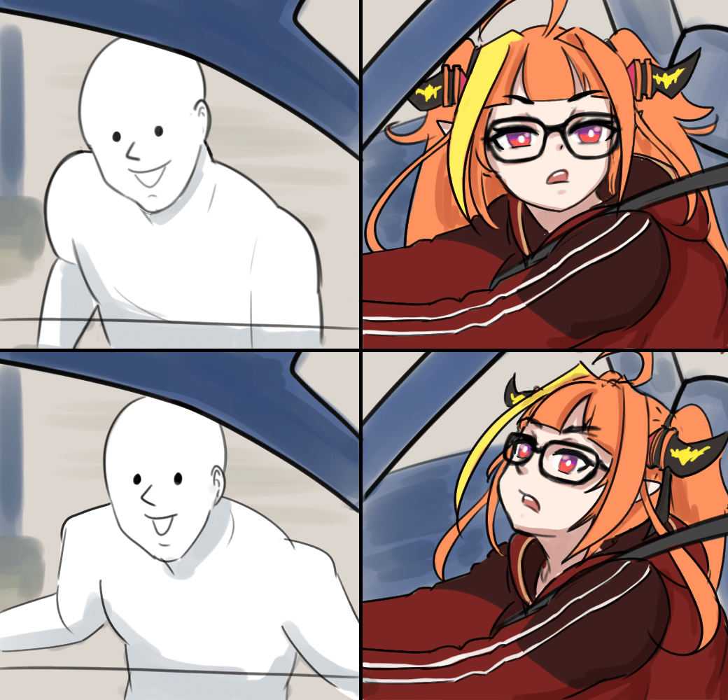 That's On Me, I Set the Bar Too Low (hololive) Blank Template Imgflip