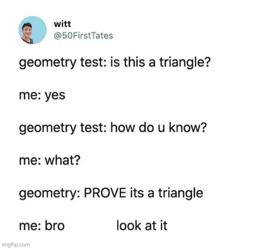 geometry is awful. nobody cares about the volume of a square Imgflip