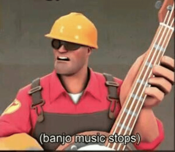 banjo music stops Memes Imgflip