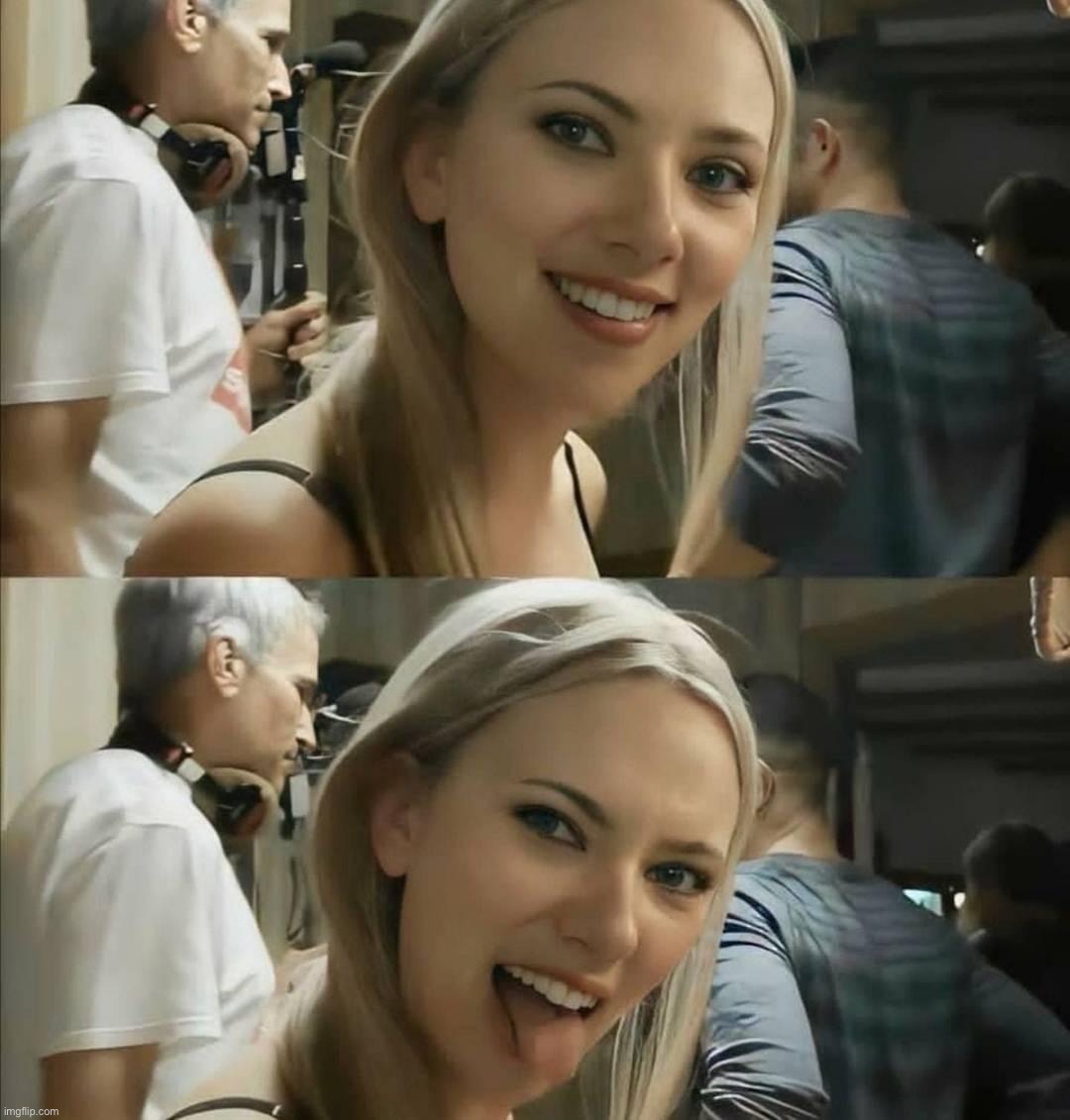 Image tagged in scarlett johansson surprised redux Imgflip