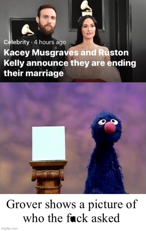 Image tagged in grover who asked,memes,celebrity,who asked Imgflip