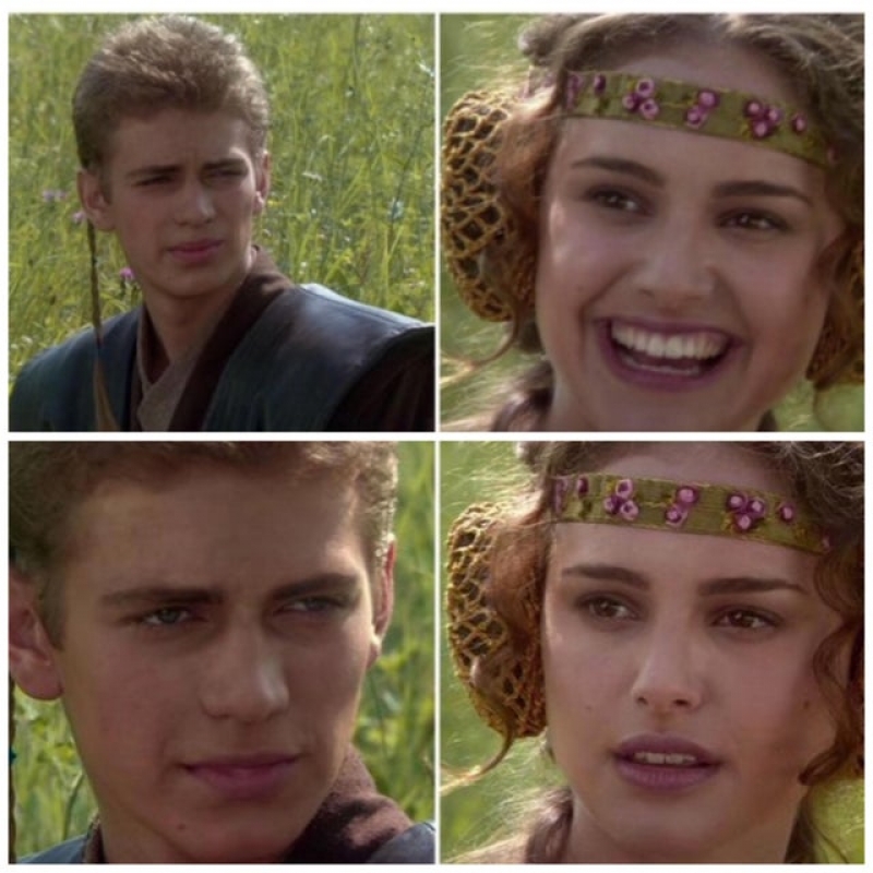 Amidala and anakin talking Memes Imgflip