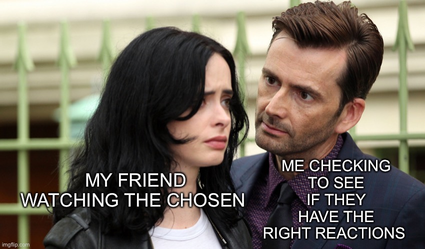 Image tagged in david tennant jessica jones,the chosen Imgflip